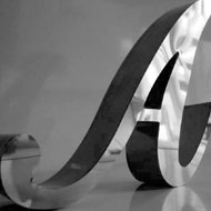 Letras em Aço Inox Polido