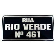 Placas em Ferro Esmaltado